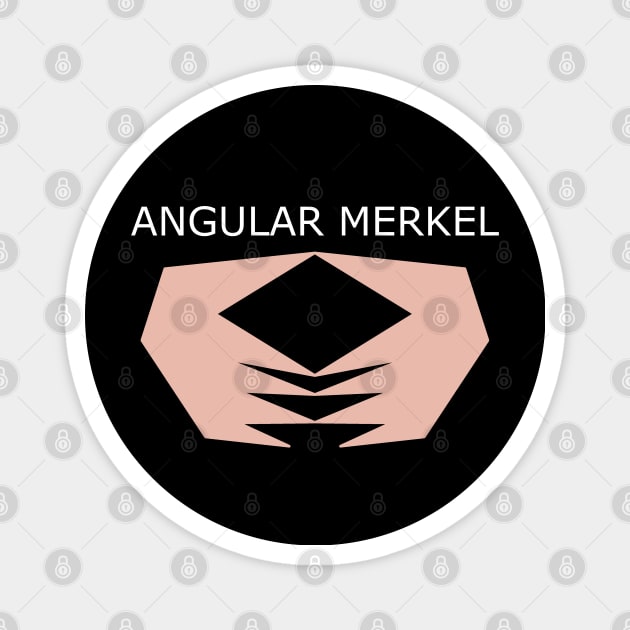 "Angular Merkel" Pun Magnet by Decamega